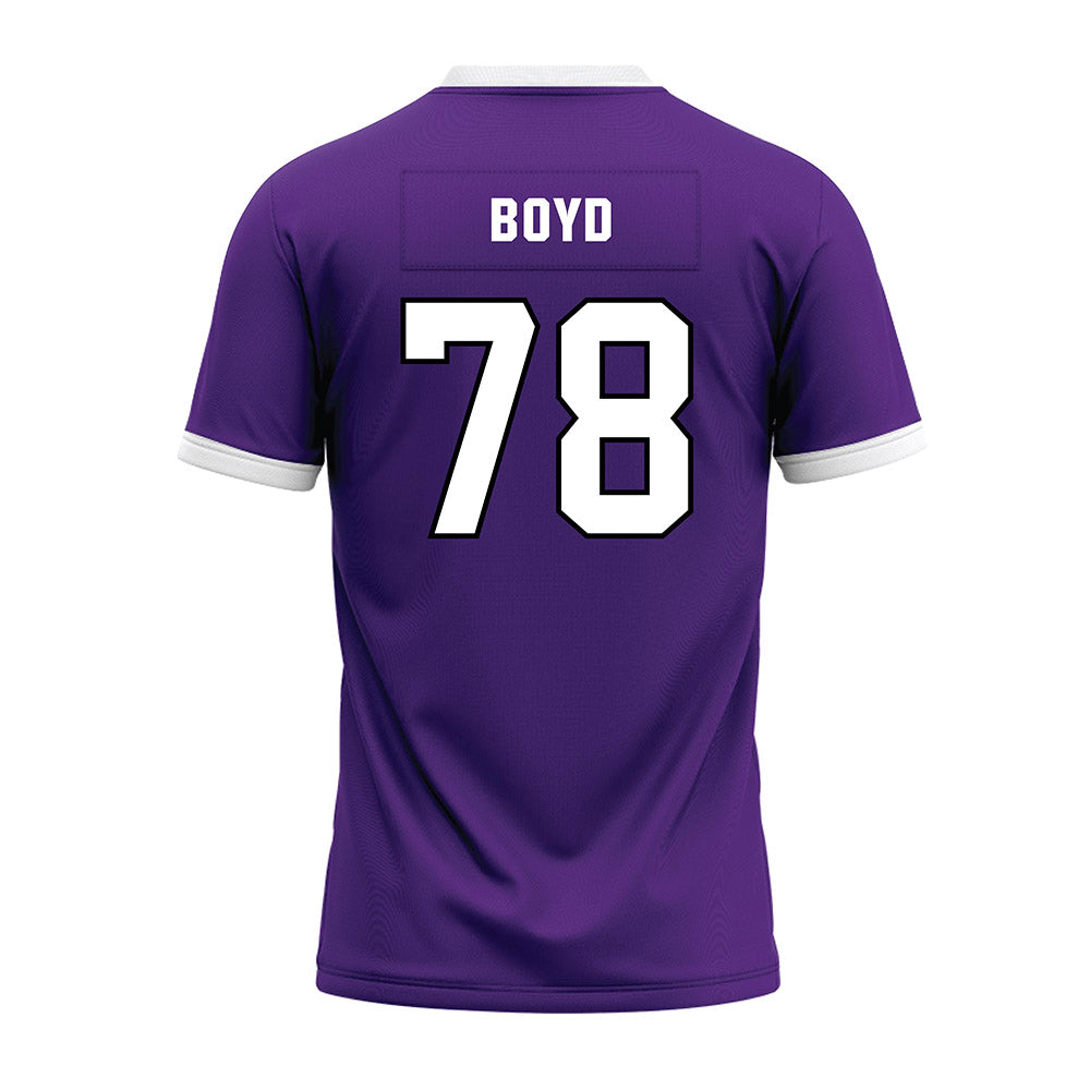 Northwestern - NCAA Football : Trey Boyd - Purple Premium Football Jersey-1
