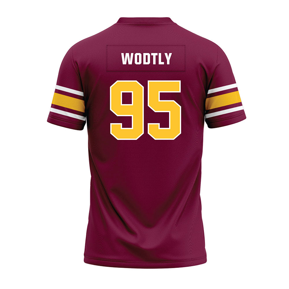 Arizona State - NCAA Football : Justin Wodtly - Maroon Premium Football Jersey