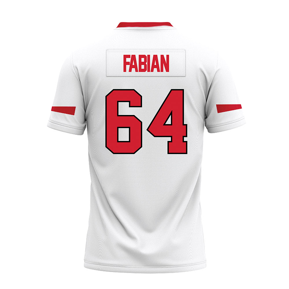 Marist - NCAA Football : Jake Fabian - White Premium Football Jersey-1
