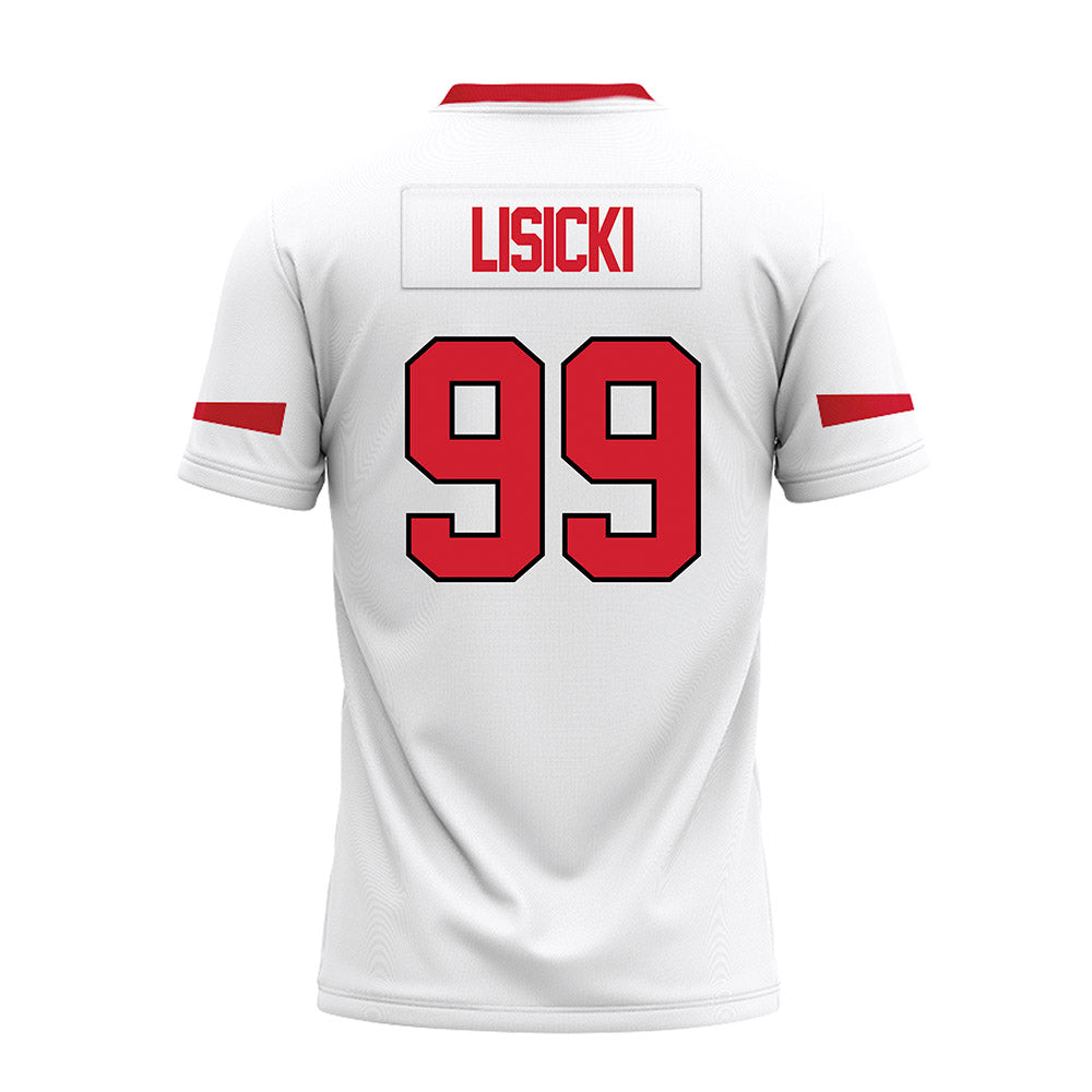Marist - NCAA Football : Jake Lisicki - White Premium Football Jersey-1