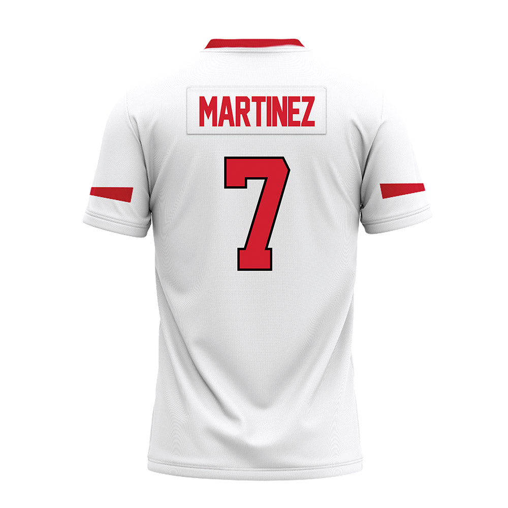 Marist - NCAA Football : Lance Martinez - White Premium Football Jersey-1