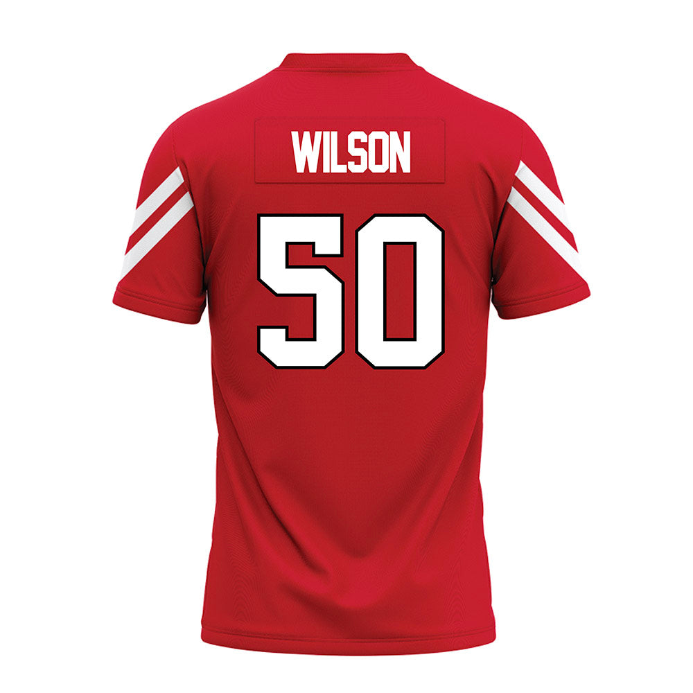 Marist - NCAA Football : Trevor Wilson - Red Premium Football Jersey-1
