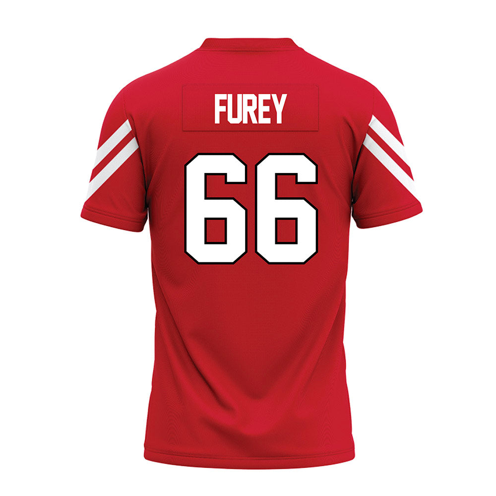 Marist - NCAA Football : Brandon Furey - Red Premium Football Jersey-1