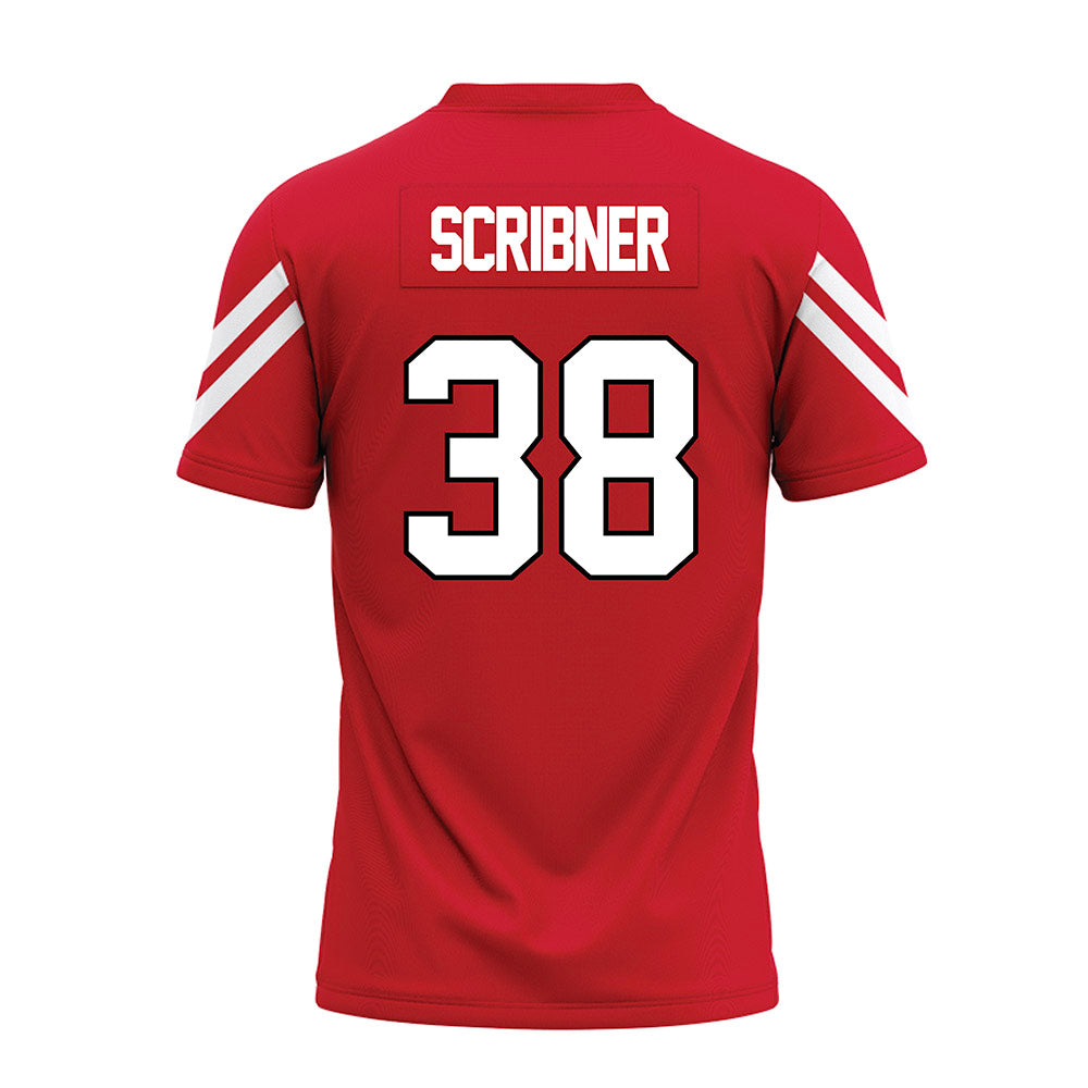 Marist - NCAA Football : Ryan Scribner - Red Premium Football Jersey-1