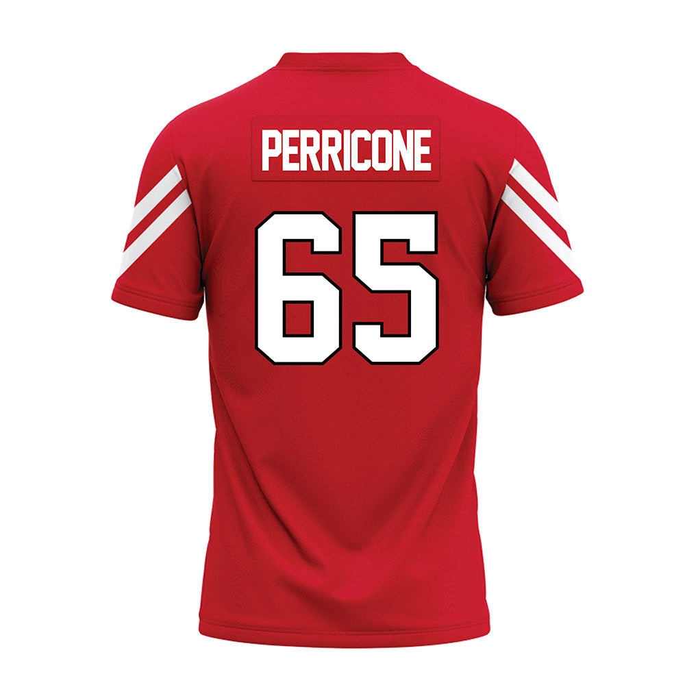 Marist - NCAA Football : Dominic Perricone - Red Premium Football Jersey-1