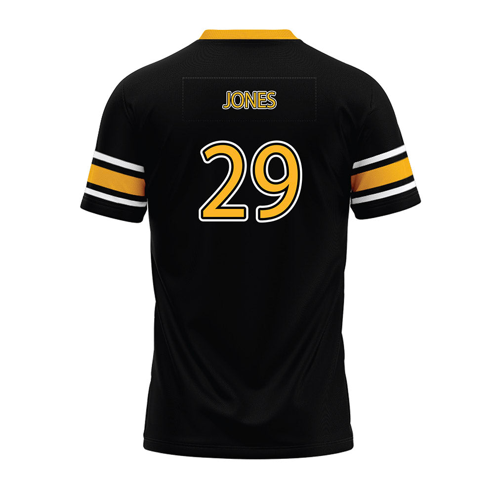 Kennesaw - NCAA Football : Milon Jones - Black Premium Football Jersey-1