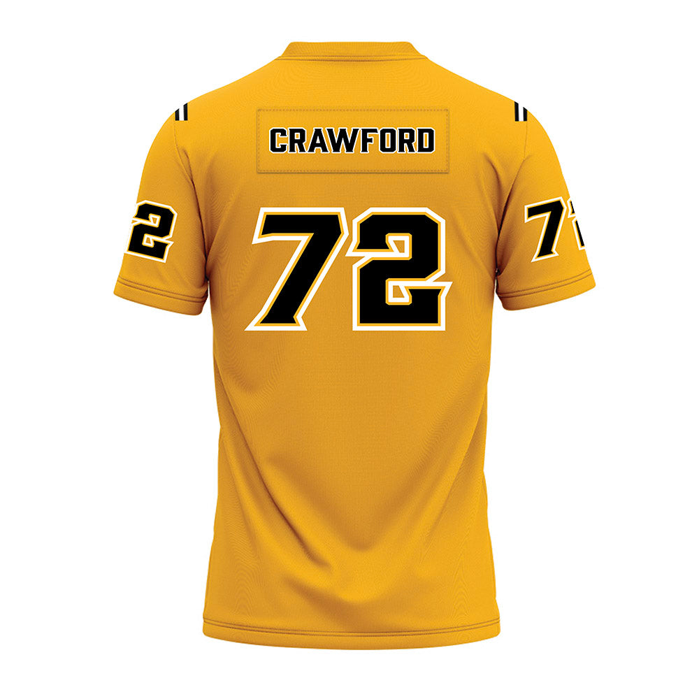 Kennesaw - NCAA Football : Haston Crawford - Gold Premium Football Jersey-1