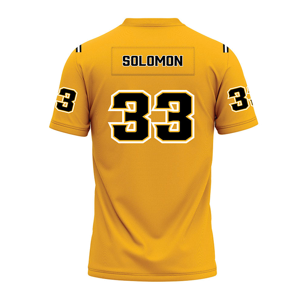 Kennesaw - NCAA Football : Jeremiah Solomon - Gold Premium Football Jersey-1