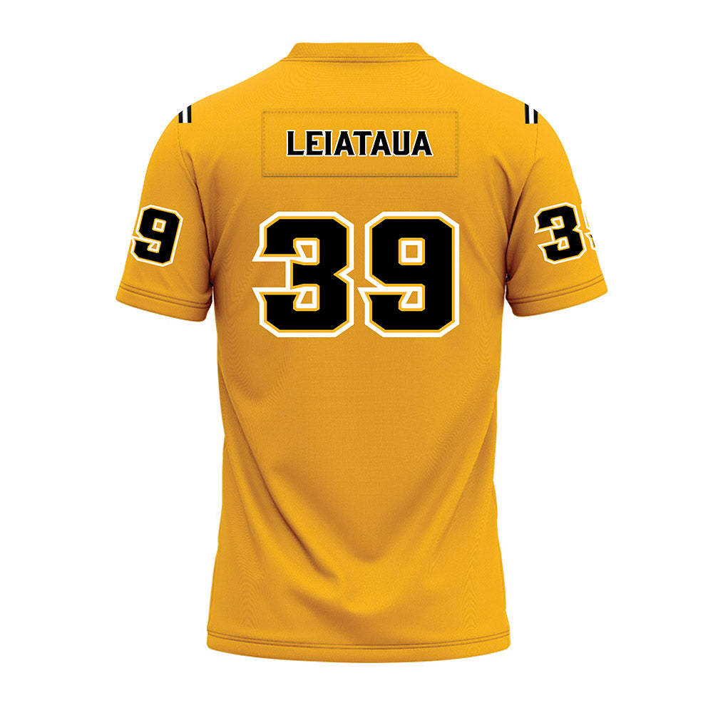 Kennesaw - NCAA Football : Eli Leiataua - Gold Premium Football Jersey-1