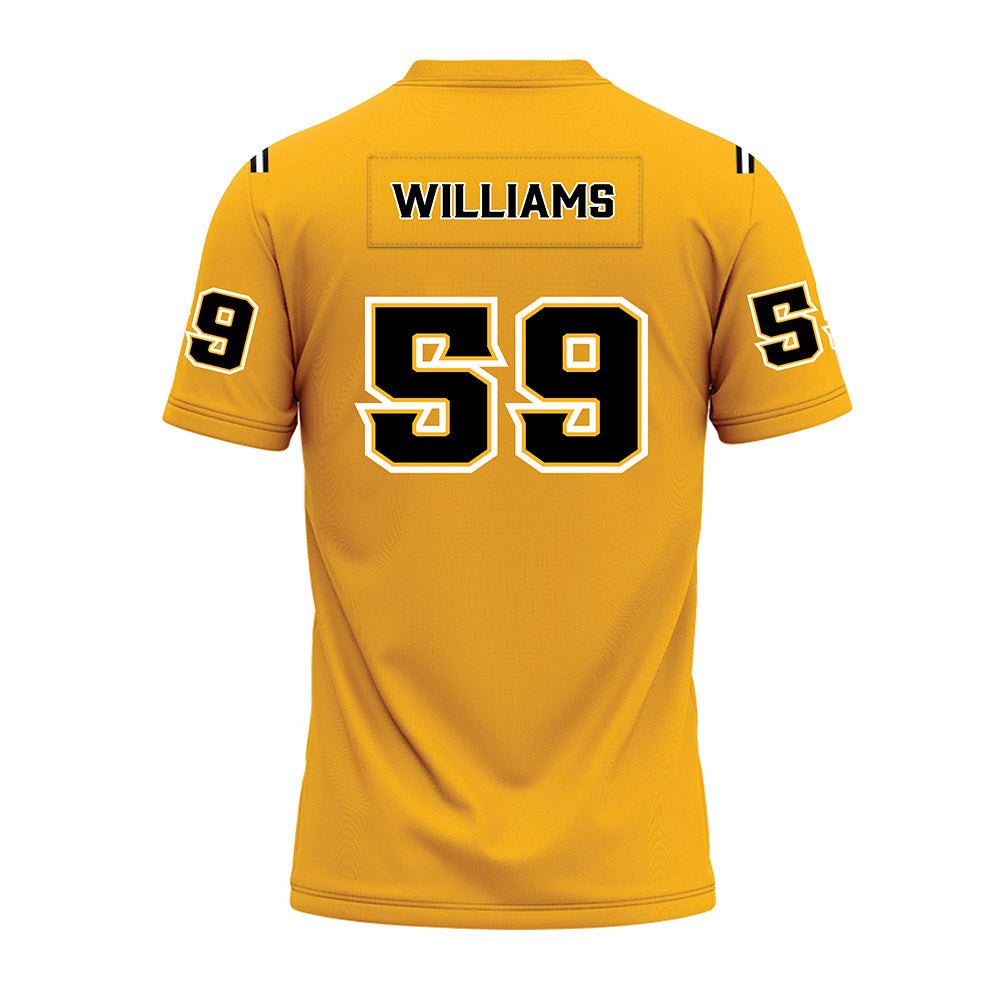 Kennesaw - NCAA Football : Jamiel Williams - Gold Premium Football Jersey-1