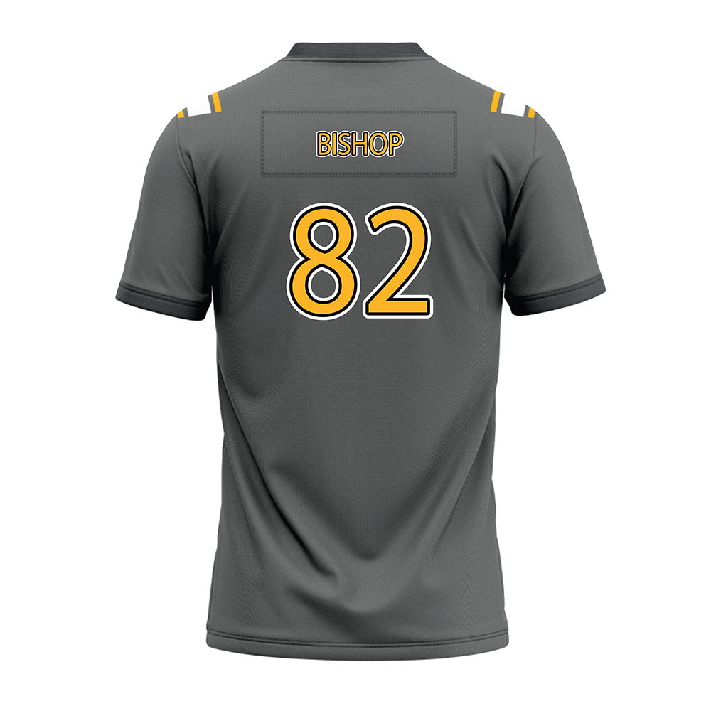 Kennesaw - NCAA Football : Christian Bishop - Dark Grey Premium Football Jersey-1