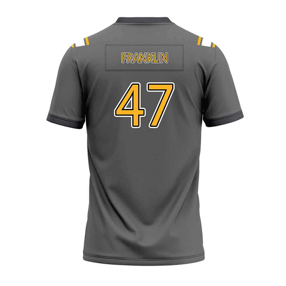 Kennesaw - NCAA Football : Deldrick Franklin - Dark Grey Premium Football Jersey-1
