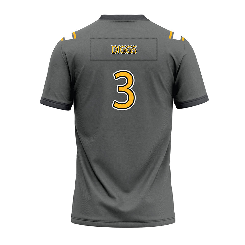 Kennesaw - NCAA Football : Alexander Diggs - Dark Grey Premium Football Jersey-1