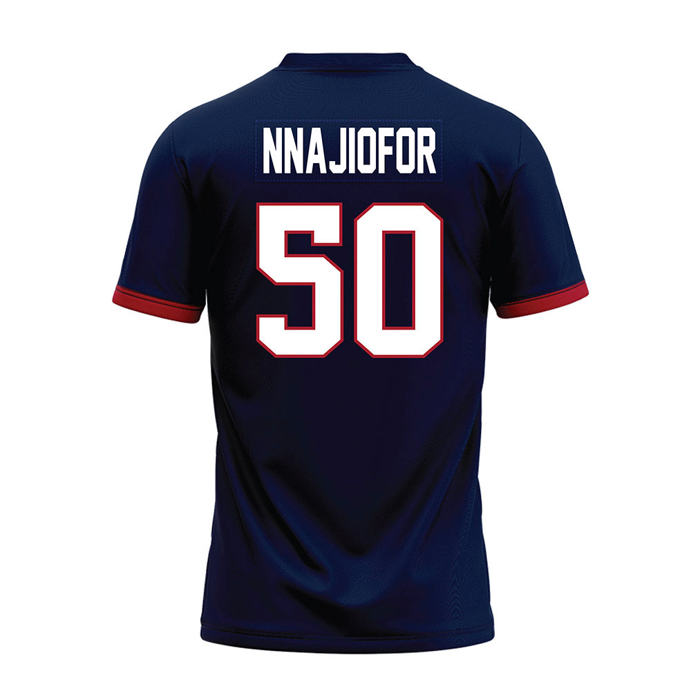Liberty - NCAA Football : Esom Nnajiofor - Navy Premium Football Jersey