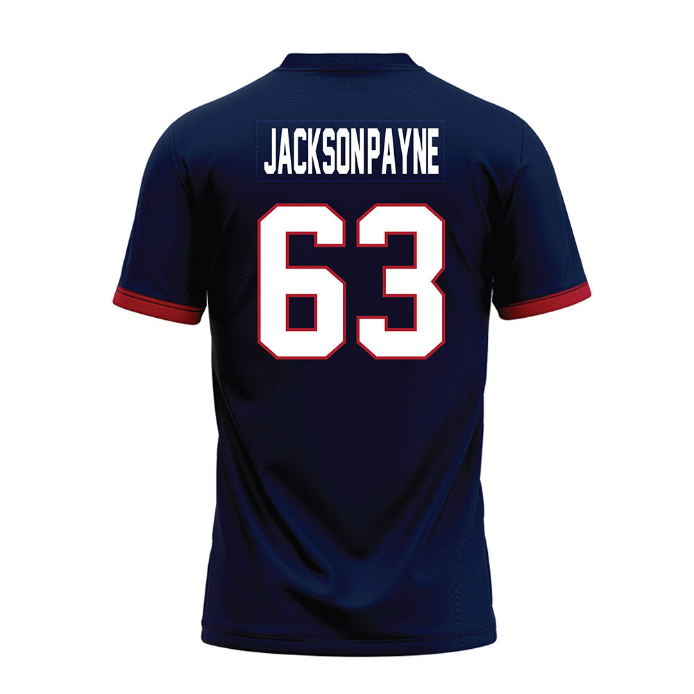 Liberty - NCAA Football : DaJyQuwan Jackson-Payne - Navy Premium Football Jersey-1