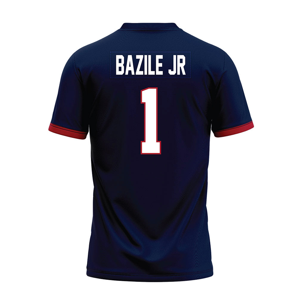 Liberty - NCAA Football : CJ Bazile Jr - Navy Premium Football Jersey-1