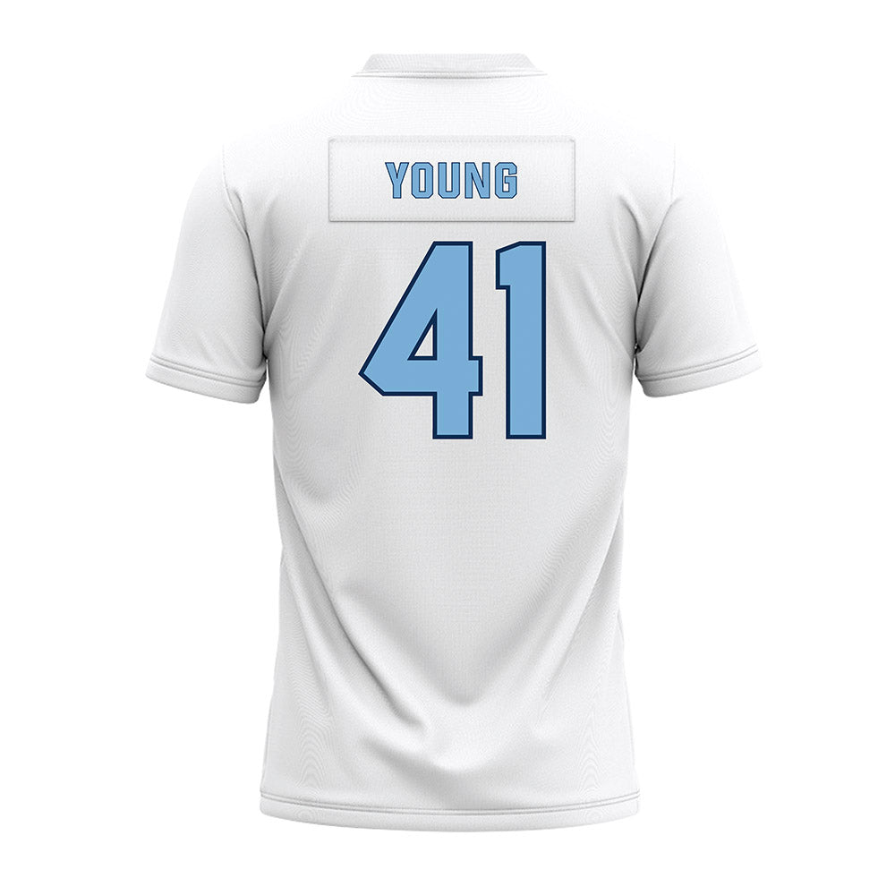The Citadel - NCAA Football : Andy Young - White Premium Football Jersey-1