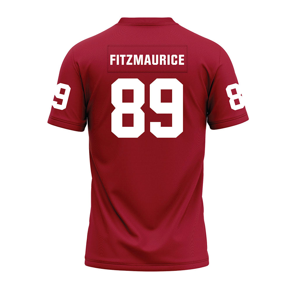 WSU - NCAA Football : Donovan Fitzmaurice - Cardinal Premium Football Jersey-1