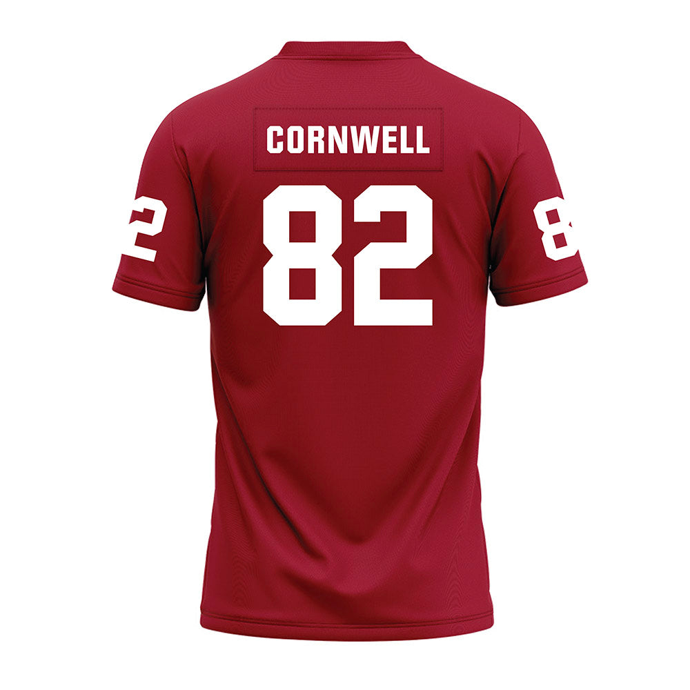 WSU - NCAA Football : Jesiah Cornwell - Cardinal Premium Football Jersey-1