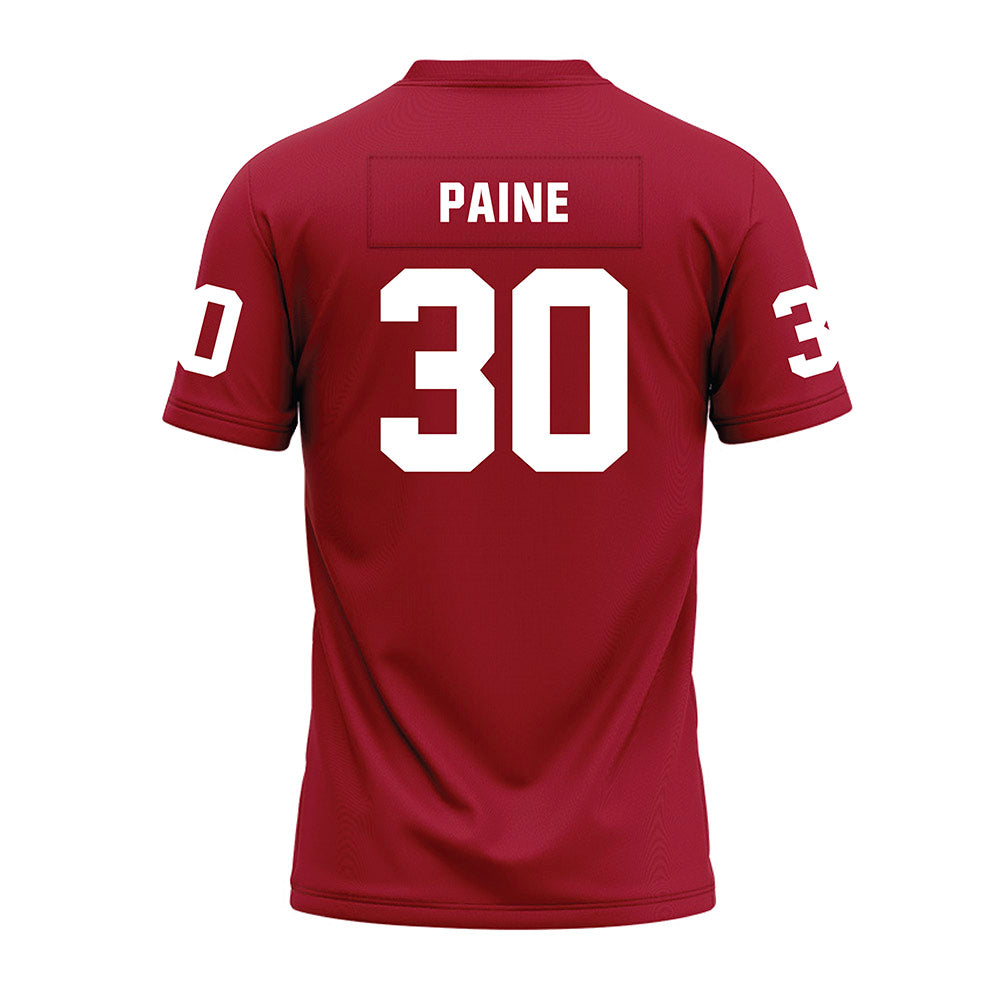 WSU - NCAA Football : Dylan Paine - Cardinal Premium Football Jersey-1