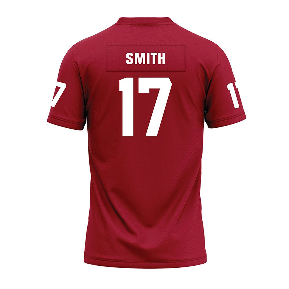 WSU - NCAA Football : Jamarey smith - Cardinal Premium Football Jersey-1