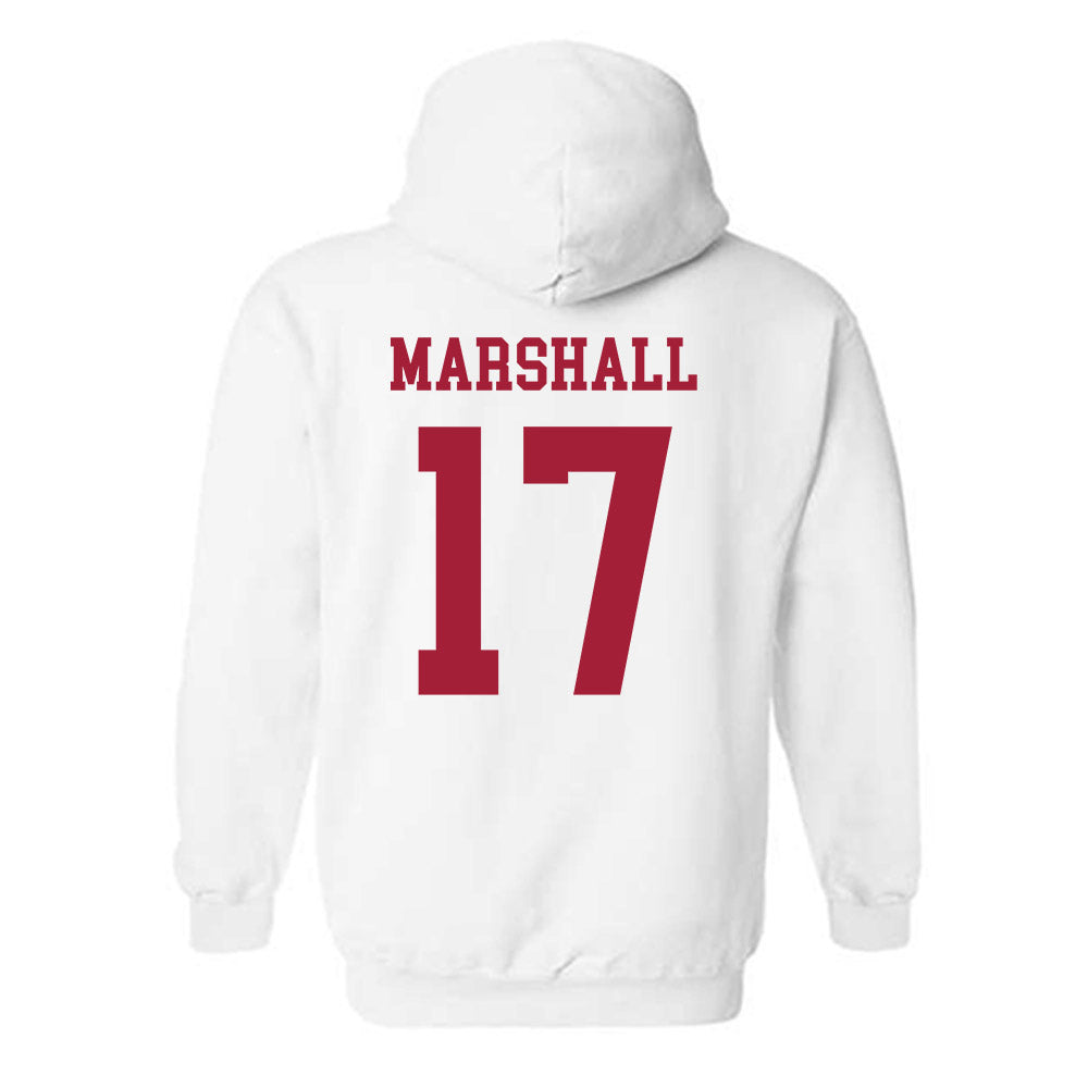 Alabama - Football Alumni : Trezmen Marshall - Vintage Shersey Hooded Sweatshirt