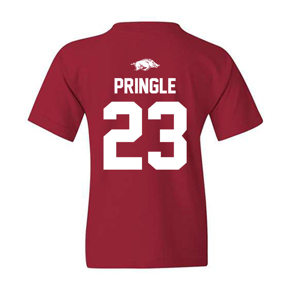 Arkansas - NCAA Men's Basketball : Nick Pringle - Classic Shersey Youth T-Shirt-1