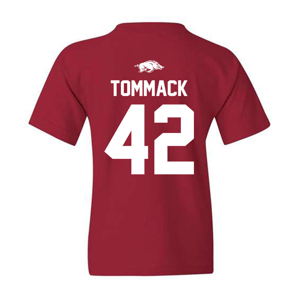 Arkansas - NCAA Women's Soccer : Taylor Tommack - Youth T-Shirt
