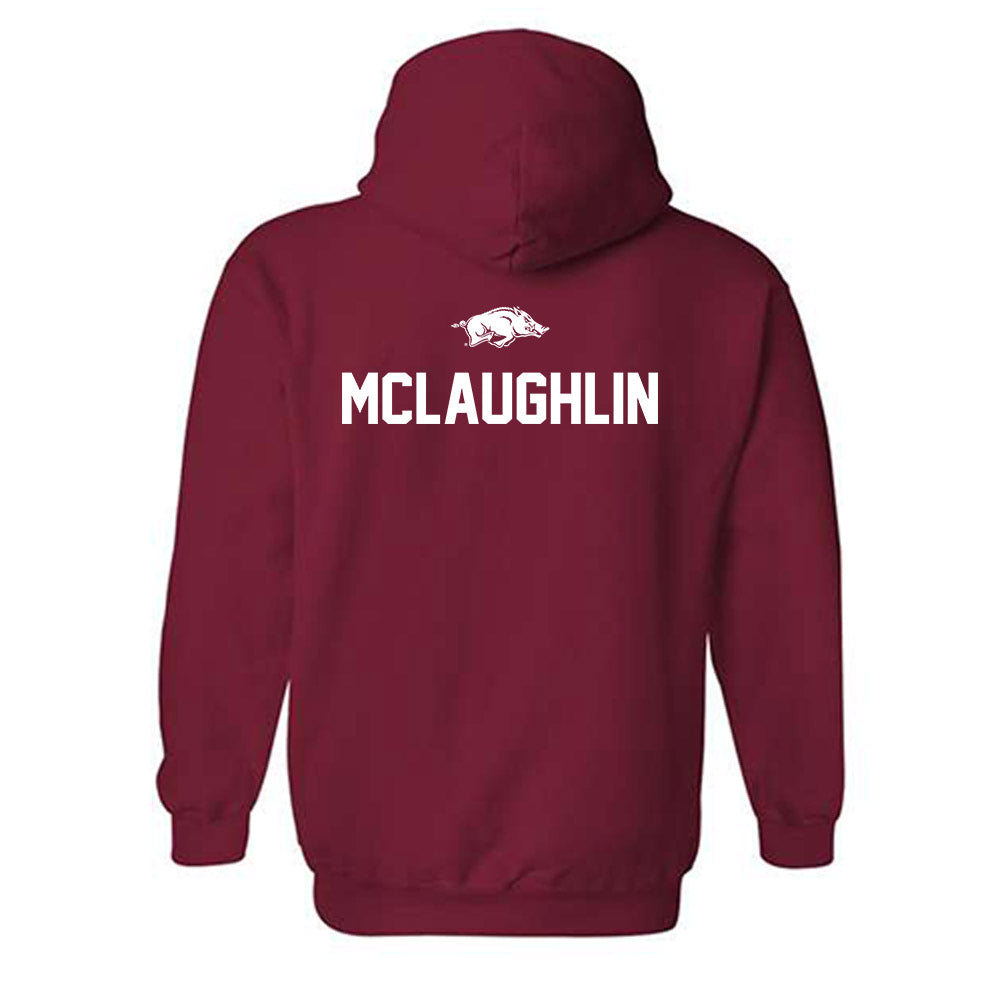 Arkansas - NCAA Men's Golf : Jackson McLaughlin - Classic Shersey Hooded Sweatshirt-1