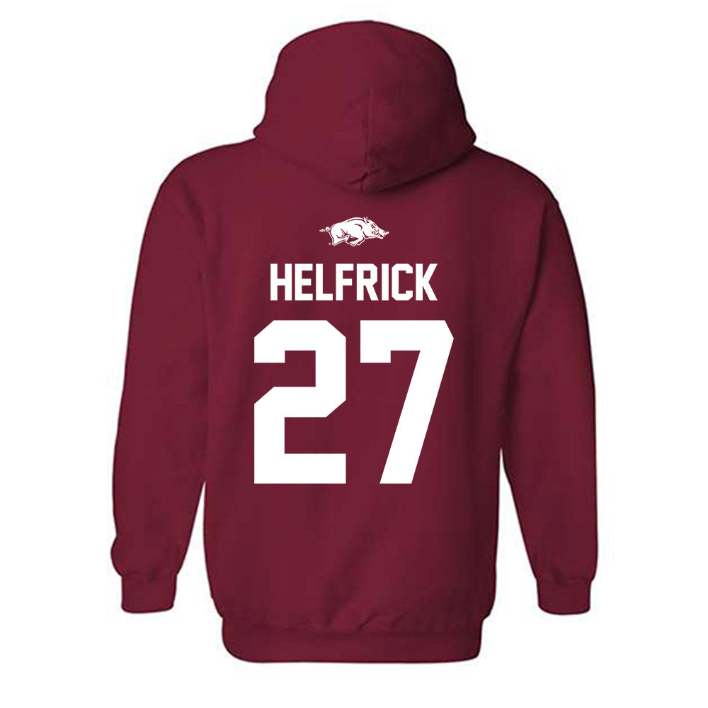 Arkansas - NCAA Baseball : Ryder Helfrick - Hooded Sweatshirt
