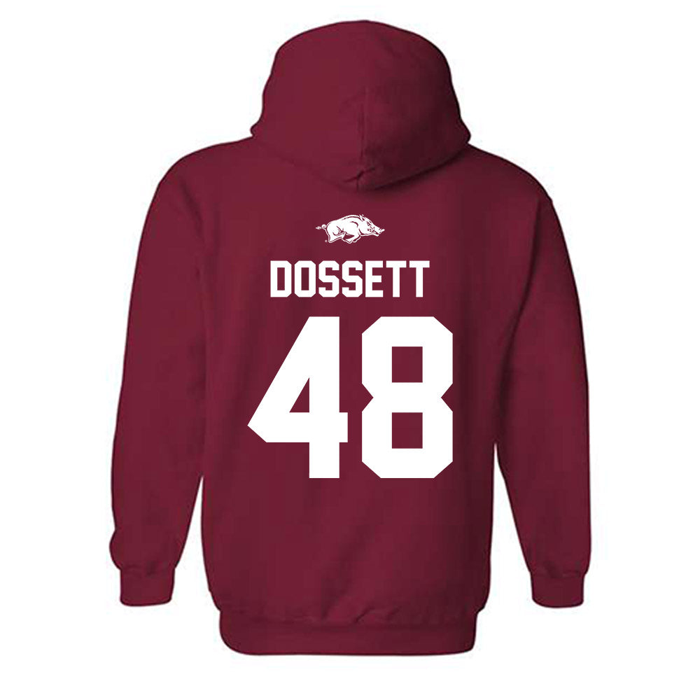 Arkansas - NCAA Baseball : Cooper Dossett - Hooded Sweatshirt