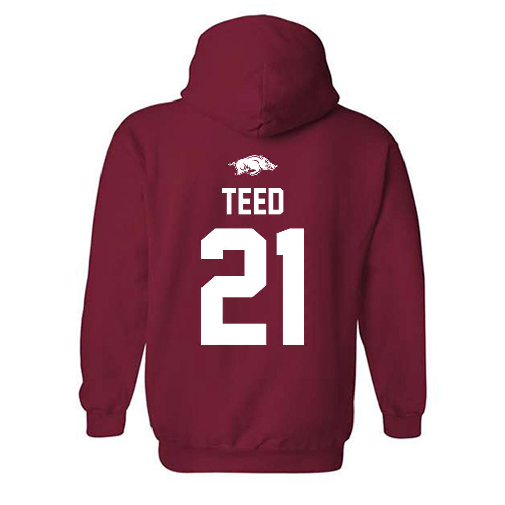 Arkansas - NCAA Women's Soccer : Molly Teed - Classic Shersey Hooded Sweatshirt-1