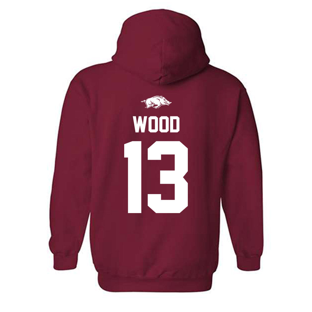 Arkansas - NCAA Softball : Kasey Wood - Hooded Sweatshirt