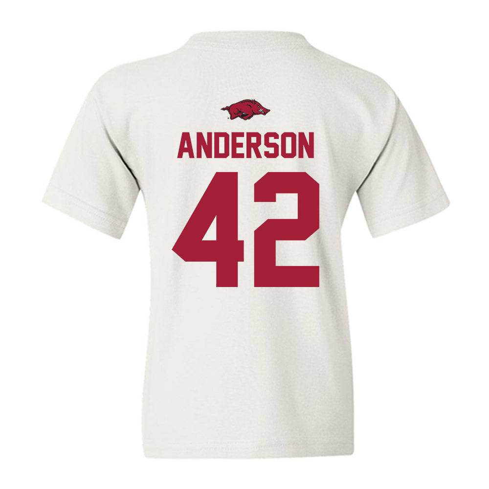 Arkansas - NCAA Baseball : Michael Anderson - Classic Shersey Youth T-Shirt-1