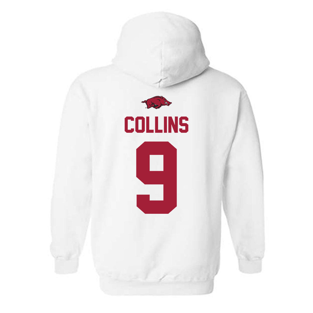Arkansas - NCAA Football : Charleston Collins - Classic Shersey Hooded Sweatshirt-1