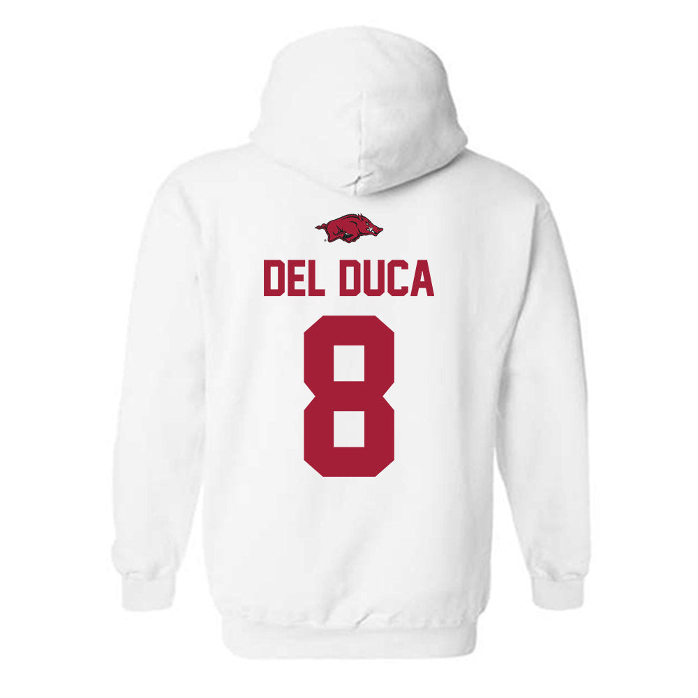 Arkansas - NCAA Softball : Kyler Del Duca - Classic Shersey Hooded Sweatshirt-1