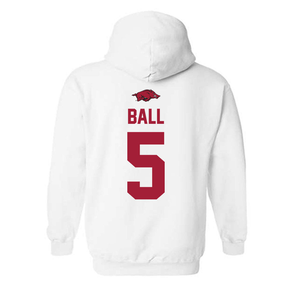 Arkansas - NCAA Football : Cameron Ball - Classic Shersey Hooded Sweatshirt-1