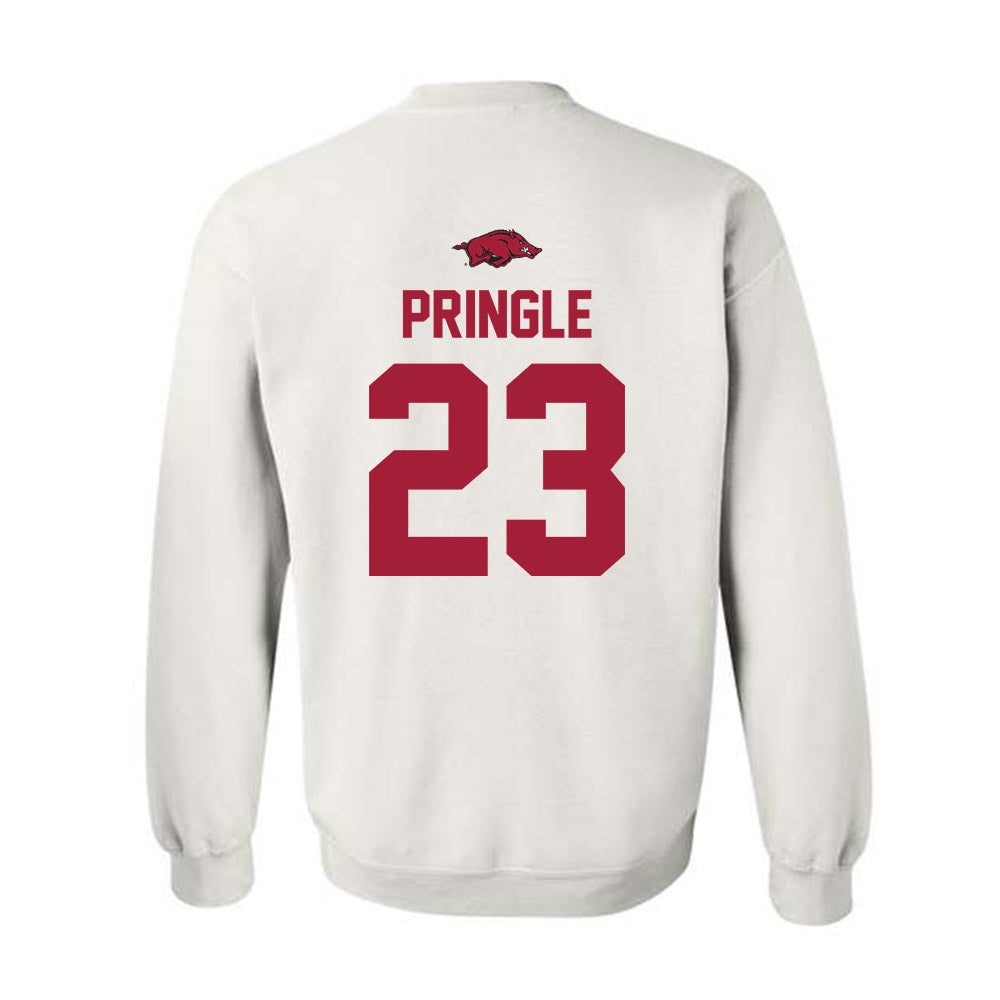 Arkansas - NCAA Men's Basketball : Nick Pringle - Classic Shersey Crewneck Sweatshirt-1