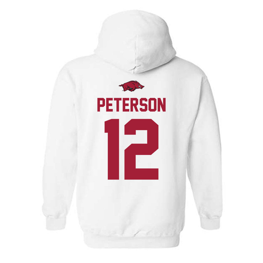 Arkansas - NCAA Baseball : Elliott Peterson - Classic Shersey Hooded Sweatshirt-1
