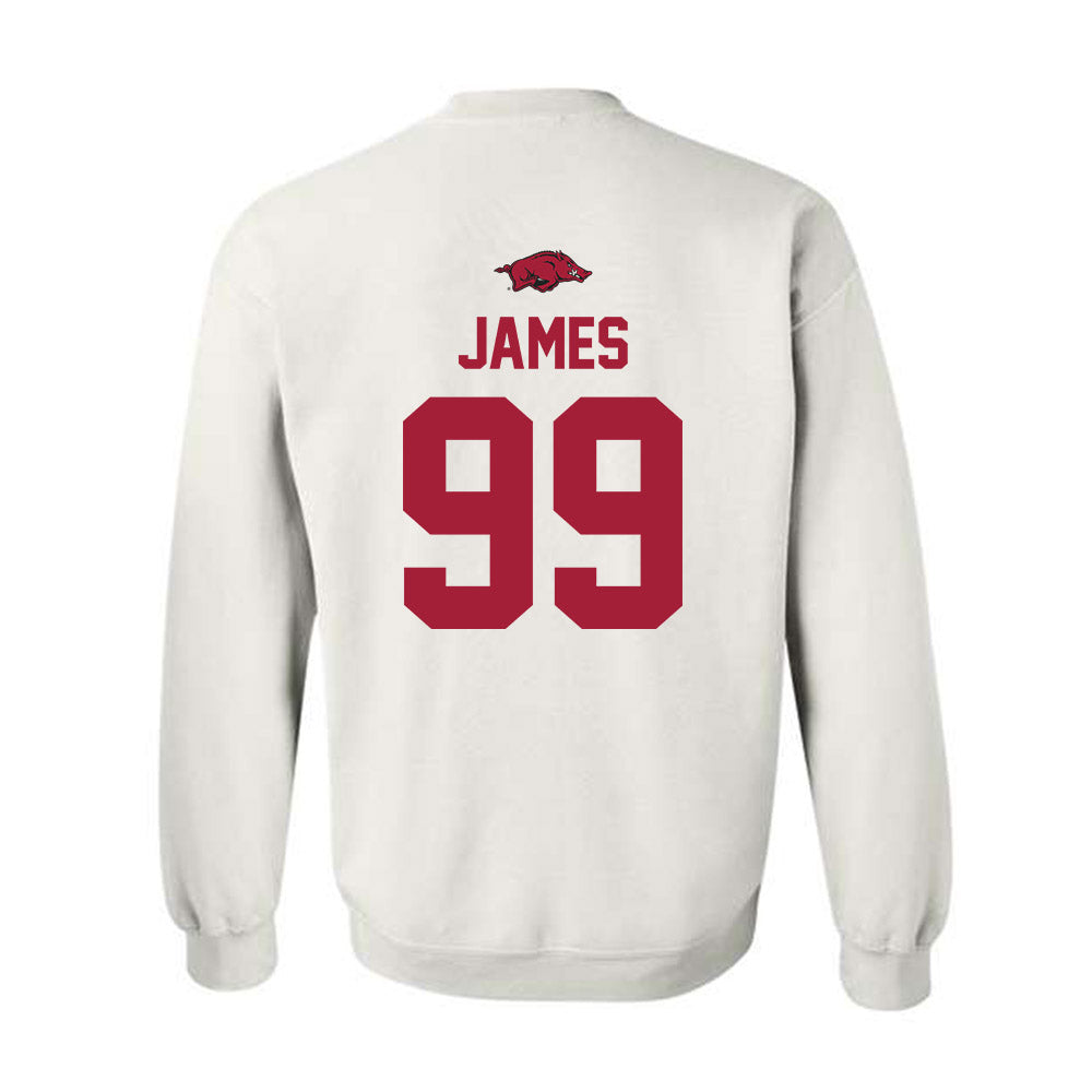Arkansas - NCAA Football : Kaleb James - Classic Shersey Crewneck Sweatshirt-1