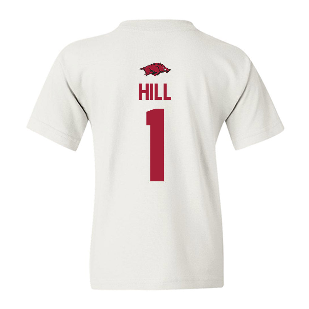 Arkansas - NCAA Football : Rodney Hill - Classic Shersey Youth T-Shirt-1