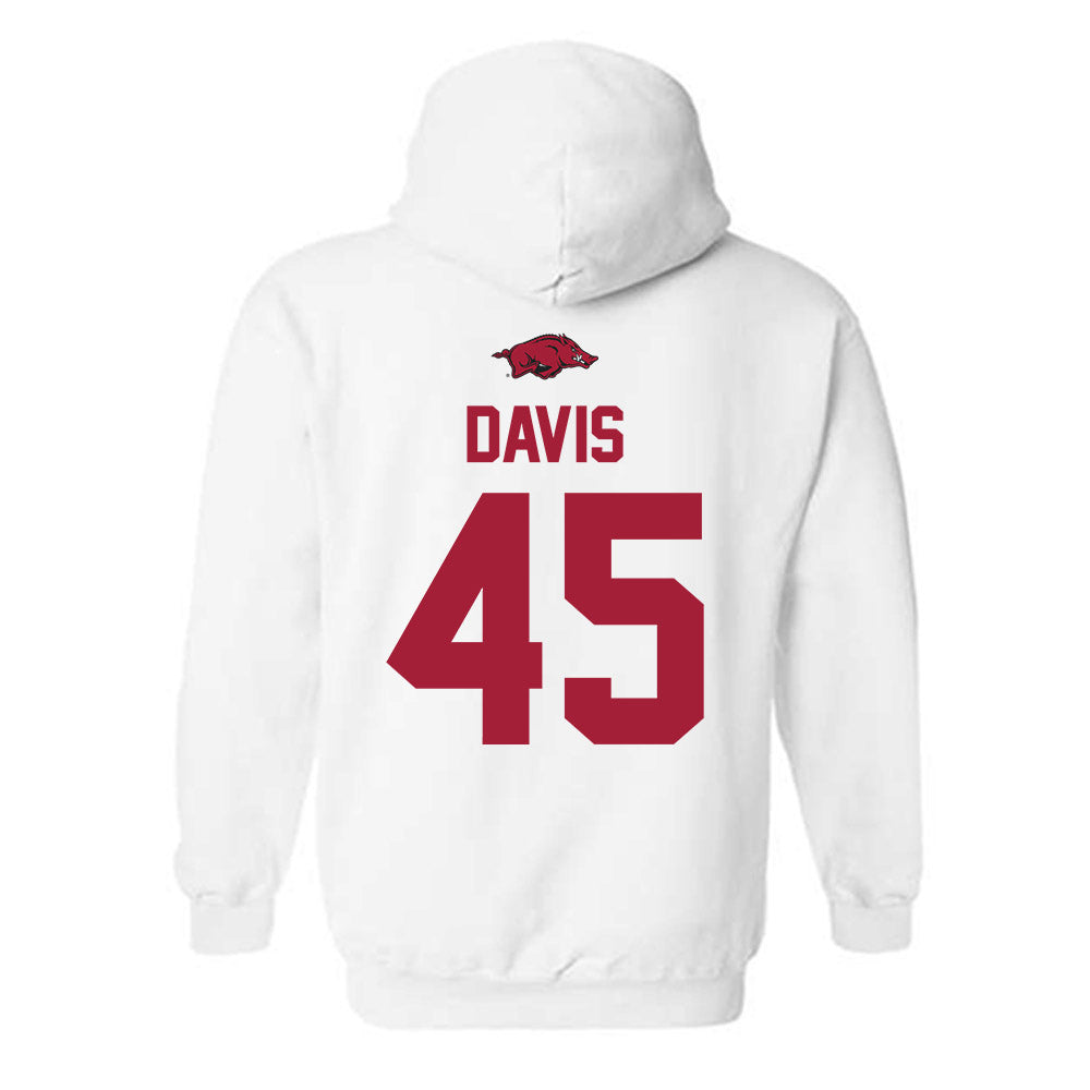 Arkansas - NCAA Football : Preston Davis - Classic Shersey Hooded Sweatshirt-1