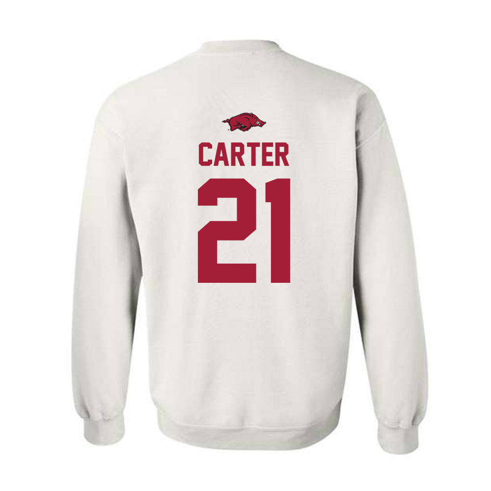 Arkansas - NCAA Softball : Ava Carter - Classic Shersey Crewneck Sweatshirt-1