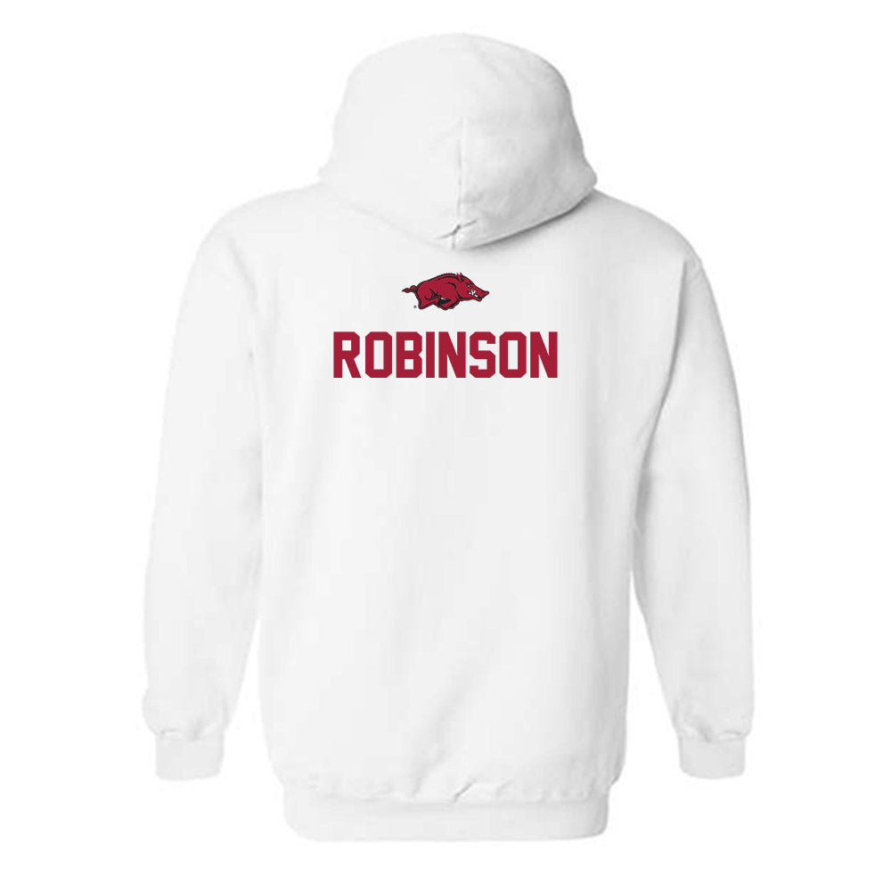 Arkansas - NCAA Women's Swimming & Diving : Holly Robinson - Classic Shersey Hooded Sweatshirt-1