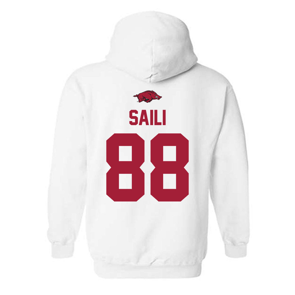 Arkansas - NCAA Football : Danny Saili - Classic Shersey Hooded Sweatshirt-1