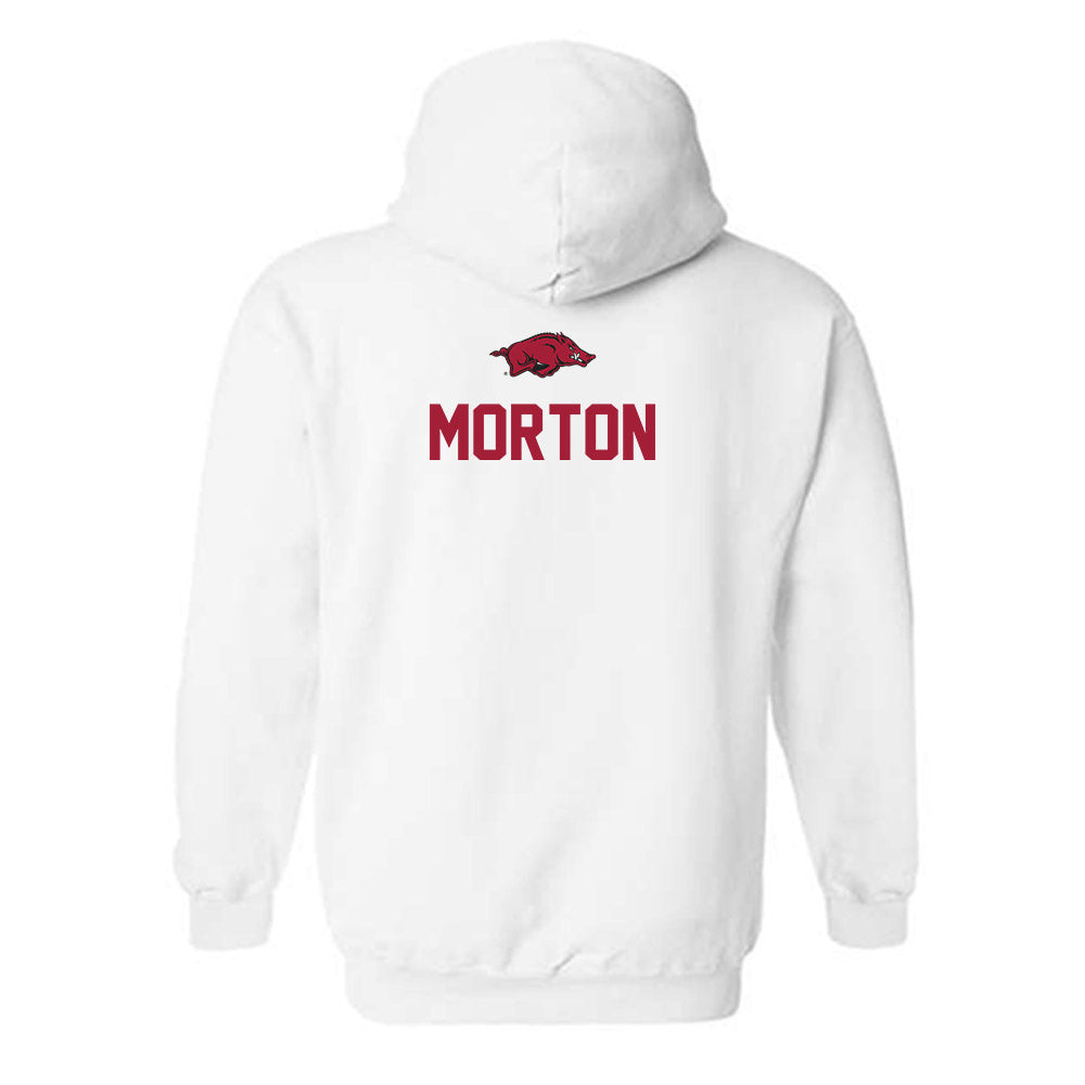 Arkansas - NCAA Women's Swimming & Diving : Ashley Morton - Classic Shersey Hooded Sweatshirt-1