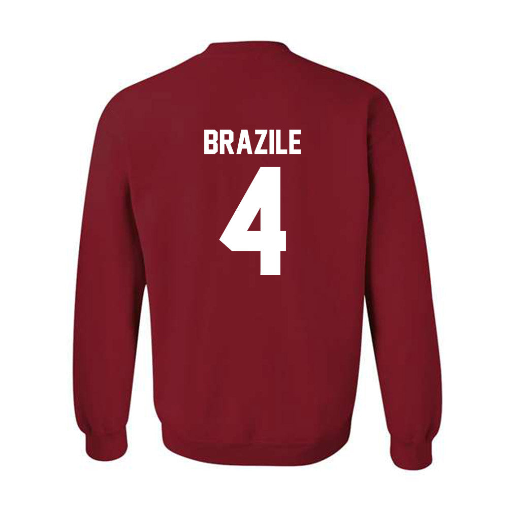 Arkansas - NCAA Men's Basketball : Trevon Brazile - Classic Shersey Crewneck Sweatshirt-1