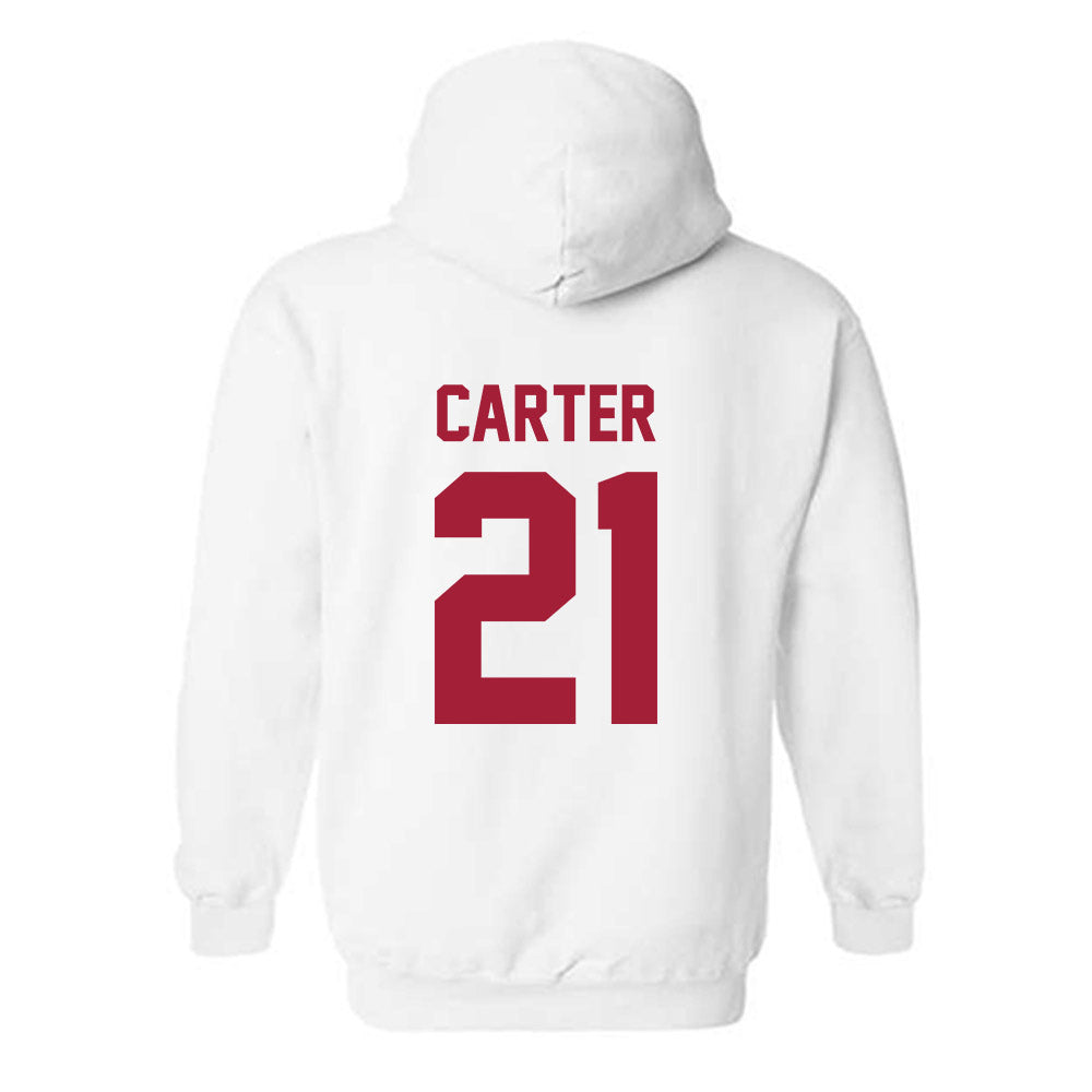 Arkansas - NCAA Softball : Ava Carter - Generic Shersey Hooded Sweatshirt-1