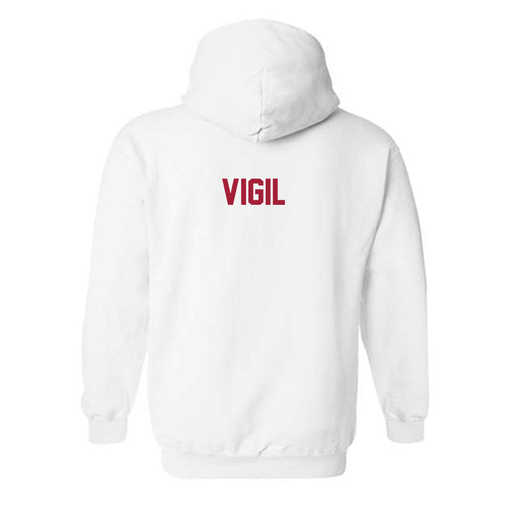 Arkansas - NCAA Men's Track & Field : Jonah Vigil - Generic Shersey Hooded Sweatshirt