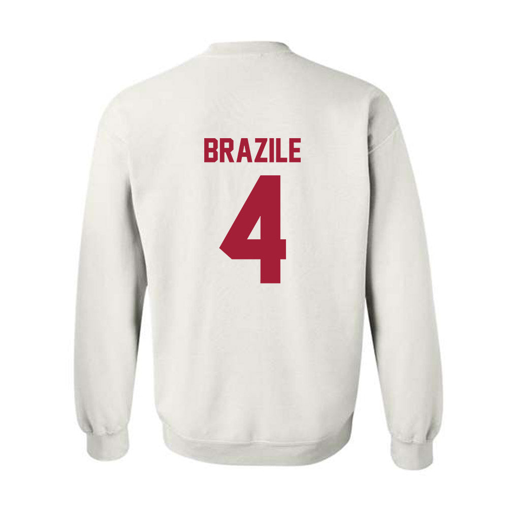Arkansas - NCAA Men's Basketball : Trevon Brazile - Generic Shersey Crewneck Sweatshirt-1